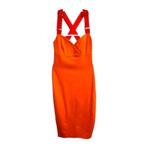 Ted Baker Orange pencil dress size 2 UK aka 4/6 US/CA